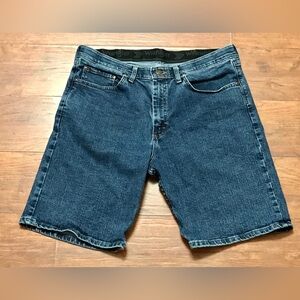 Wrangler Comfort Band Blue Wash Jean Shorts